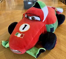 Disney Pixar Cars 2 Francesco Bernoulli Plush Stuffed Italian Race Car 18” L6 picture