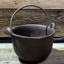 Vintage Cast Iron, Small 1 Quart Kettle Cauldron, Soup Pot picture