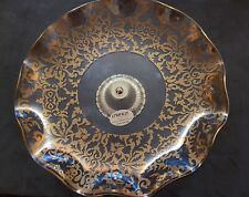 Vintage Chance Glass Regency Gold Footed Plate (Pilkington Group, England) picture