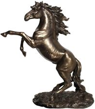 Handcrafted Cold Cast Bronze Rearing Stallion Statue Home Decor picture
