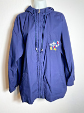 The Disney Store Jacket Women's Large Purple Mickey Donald Sail Boat Full Zipper picture