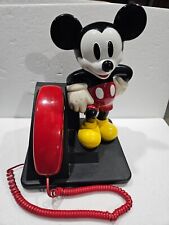 Vintage 1995 Mickey Mouse Touch Tone Phone Disney 14 inches tall AT&T, Tested . picture