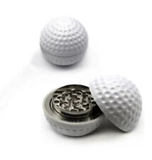 2.5 '' Metal Golf Ball 3 Piece Tobacco Herb Kitchen Spice Grinder Smoke Crusher picture