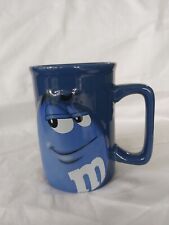 M & M Blue Coffee Mug Tea Cup Embossed Design 2008 Licensed Collectible  picture