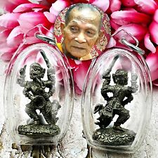 Hanuman Monkey 4hand Winner Wealth Rich Kalong Alpacca Be2549 Thai Amulet #17336 picture