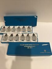 Vintage  F.B. Rogers Silver Company Crystal Salt & Pepper Shakers  Set of 12 NIB picture