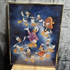 Vintage Very RARE DISNEY Donald Duck 1934 - TODAY Framed Poster ART 20”x 16” picture