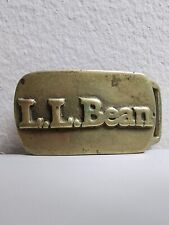 L.L. Bean Solid Brass Vintage Belt Buckle Royal picture