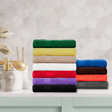 Ample Decor Bathroom Towel Set of 12 Assorted Colors Ultra Absorbent 100% Cotton picture