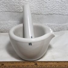 Vintage Coors 52208 & 52209 Stoneware Apothecary Mortar & Pestle picture
