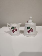 APILCO Miniature Sugar And Creamer Fruit Pattern Made In France picture