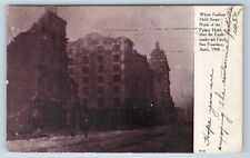 Postcard Ruins of the Palace Hotel After Earthquake Fire San Francisco 1906 picture