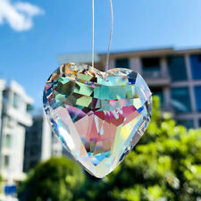 2PC AB Fengshui 3D Faceted Love Crystal Pendant Suncatcher Chandelier Hanging picture