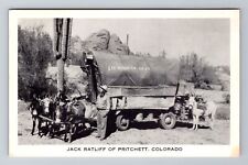 Pritchett CO-Colorado, Jack Ratliff, Covered Wagon, Antique Vintage Postcard picture