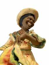 1990s Santi Galleries Kwanzaa Figurine Dancing Lady 9in Tall Cultural Piece picture