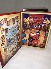 World Bazaar Musical Wooden Book Here Comes Santa Claus picture