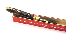 ESTERBROOK RELIEF NO 12 PEN IN TIGER EYE IN BOX NEW OLD STOCK 14K OM NIB picture