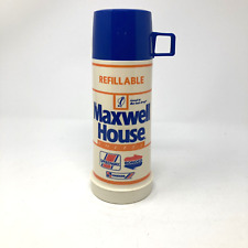Vintage Maxwell House Coffee Thermos Speedway Bonded Cheker Gas Stations Ads picture