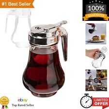 8oz Glass Syrup Dispenser - No-Drip Pourer for Maple Syrup, Honey, Condiments picture