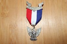 Boy Scouts of America BSA Eagle Scout Be Prepared Silver Medal and Ribbon picture