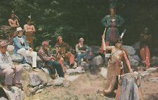 VINTAGE POSTCARD UNTO THESE HILLS HISTORICAL DRAMA OF THE CHEROKEE INDIANS 1956 picture