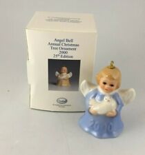 Goebel Angel Bell 2000 Blue Christmas Ornament 25th Edition 44-379-04-8 NEW picture