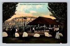 Chautauqua Lake NY-New York, Celoron Figure Eight, Antique, Vintage Postcard picture