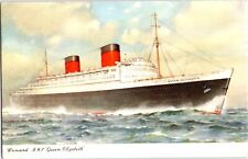 1961 Cunard RMS Queen Mary Southampton, United Kingdom Postcard to Ashland, KY picture