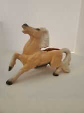 Vintage 1960s Palomino Horse Ceramic Planter Figurine 216 C - 9” Tall 14” Long picture
