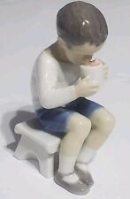 VICTOR by Bing & Grondahl Boy Son Child w/Cup Hot Chocolate Figurine Denmark NM picture