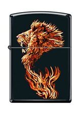 Zippo Lighter- Fire Lion Black Matte Windproof Lighter #Z5046 picture
