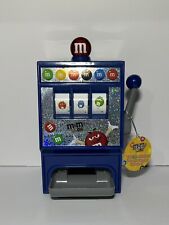 M&M's World Slot Machine Candy Dispenser, Blue, Las Vegas Reels Spinning picture
