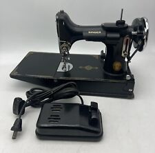 1951 SINGER 221 FEATHERWEIGHT SEWING MACHINE w/ Pedal Vintage Works Great picture
