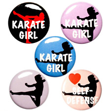 Karate Girl Fridge Magnets Women's Self-Defense Gift Set Magnet 5 Pack 1