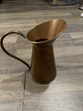 “Vintage Copper Pitcher - Rustic Farmhouse Decor Handcrafted Water Jug picture