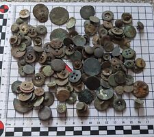 Job lot of old buttons found metal detecting.  picture