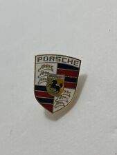 Vintage Porsche Car Driving Small Enamel Lapel Pin Pinback Collectible Marked AT picture