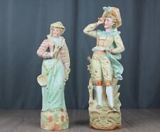 Two antique bisque figurines 12.75