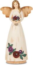 2013 Pavilion Gift SIMPLE SPIRITS ANGEL Holding a Flower pot w/ Crystals 6