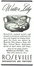 Roseville Water Lily Jardiniere Bowl 1943 SMALL Original Magazine Print Ad picture
