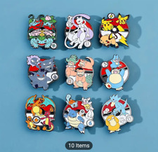 Assorted Pokemon And Their Evolutions Brooches Hat/Lapel Pins picture