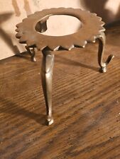 18c Genuine Old Antique Indian Islamic Brass Hand Crafted Pot Stand. 3.75x5.5