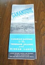 Gananoque Ontario Vintage Pamphlet Thousand Islands Rideau Lakes picture