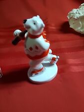 1995 Coca -Cola Polar Bear Figurine Always Ice Skating 157104 w/ Box CODE S picture