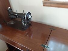 Vintage White Rotary Sewing Machine Desk W/ Cabinet And Some Accessories picture