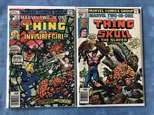 MARVEL TWO-IN-ONE COMICS # 32, #35 -BRONZE AGE, THE THING, INVISIBLE GIRL, SKULL picture