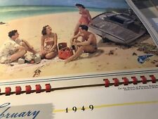 Pan American World Airways 1949 Calendar Beautiful Color Photos Flying Clippers picture