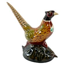 Rosemeade North Dakota Pheasant Bird Pottery Figurine Ceramic Glossy Home Deco picture
