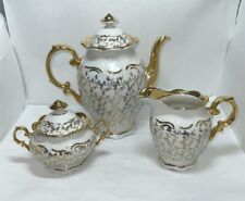 Haus Dresden Coffee – Teapot Creamer And Sugar HDR7 PVB 24 Kt Gold West Germany picture