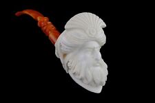 Large Size Ottoman King / Pasha Pipe Block Meerschaum-NEW W CASE-tamper#695 picture